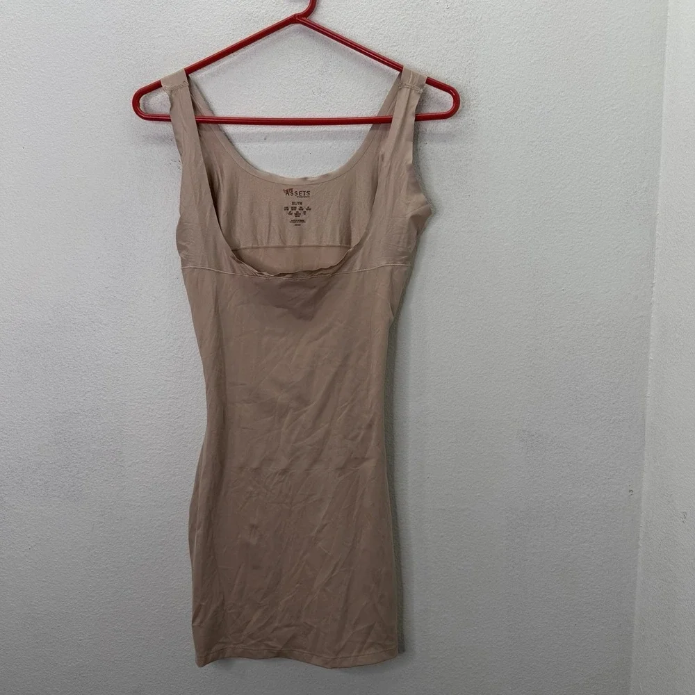 SPANX Open-Bust Slimming Shaping Slip Dress Beige Size XL Shapewear